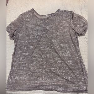 See-through, short sleeve top
